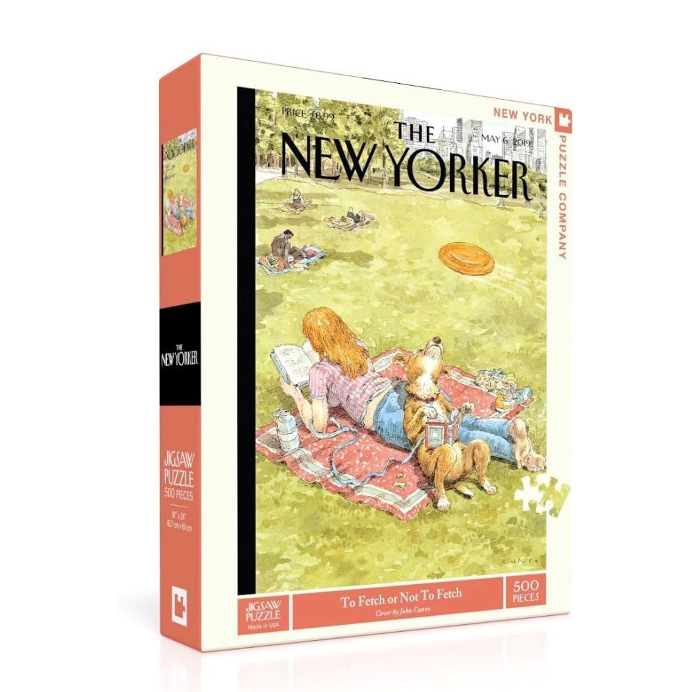 New York Puzzle Company 500 Piece Puzzle To Fetch or Not to Fetch
