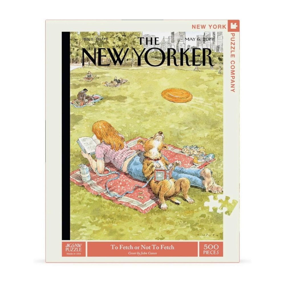 New York Puzzle Company 500 Piece Puzzle To Fetch or Not to Fetch