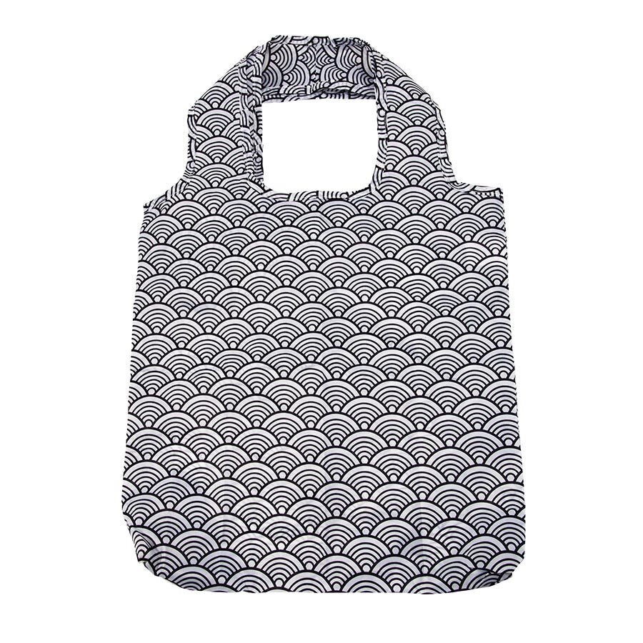 IS Gift Foldable Shopper with Clip Monochrome (Set of 3) Assorted