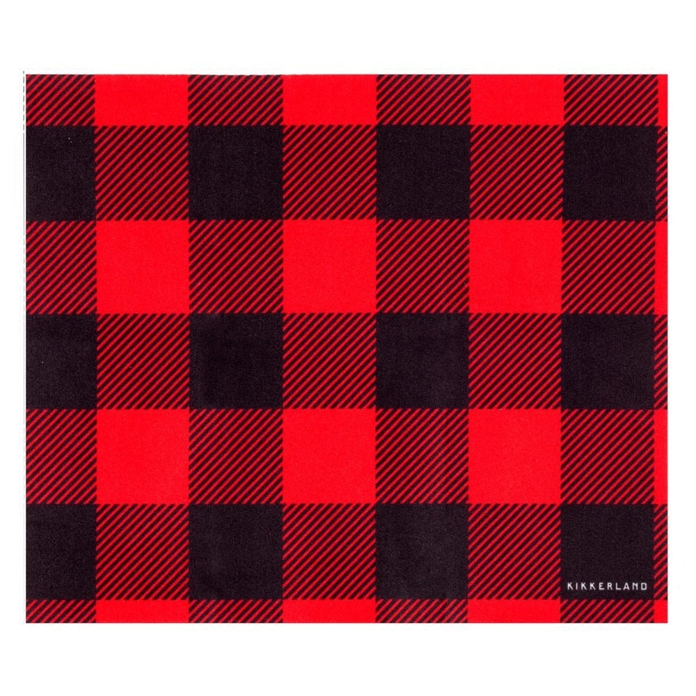 Kikkerland Buffalo Plaid Microfiber Cloth (Set of 3)