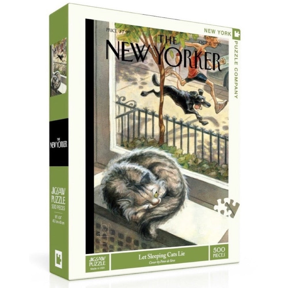 New York Puzzle Company 500 Piece Puzzle Let Sleeping Cats Lie