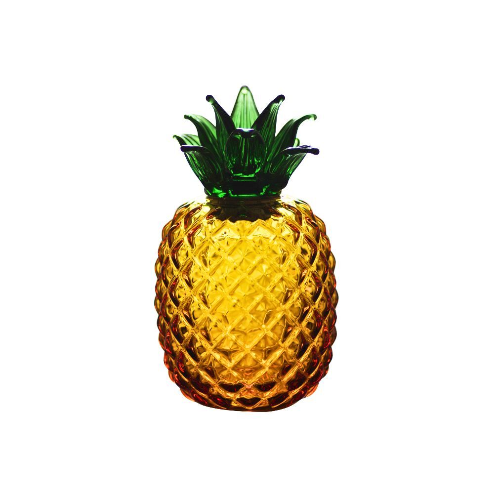 Aria Home Goods Handmade Glass Pineapple Canister