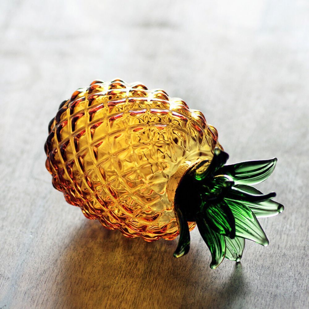 Aria Home Goods Handmade Glass Pineapple Canister