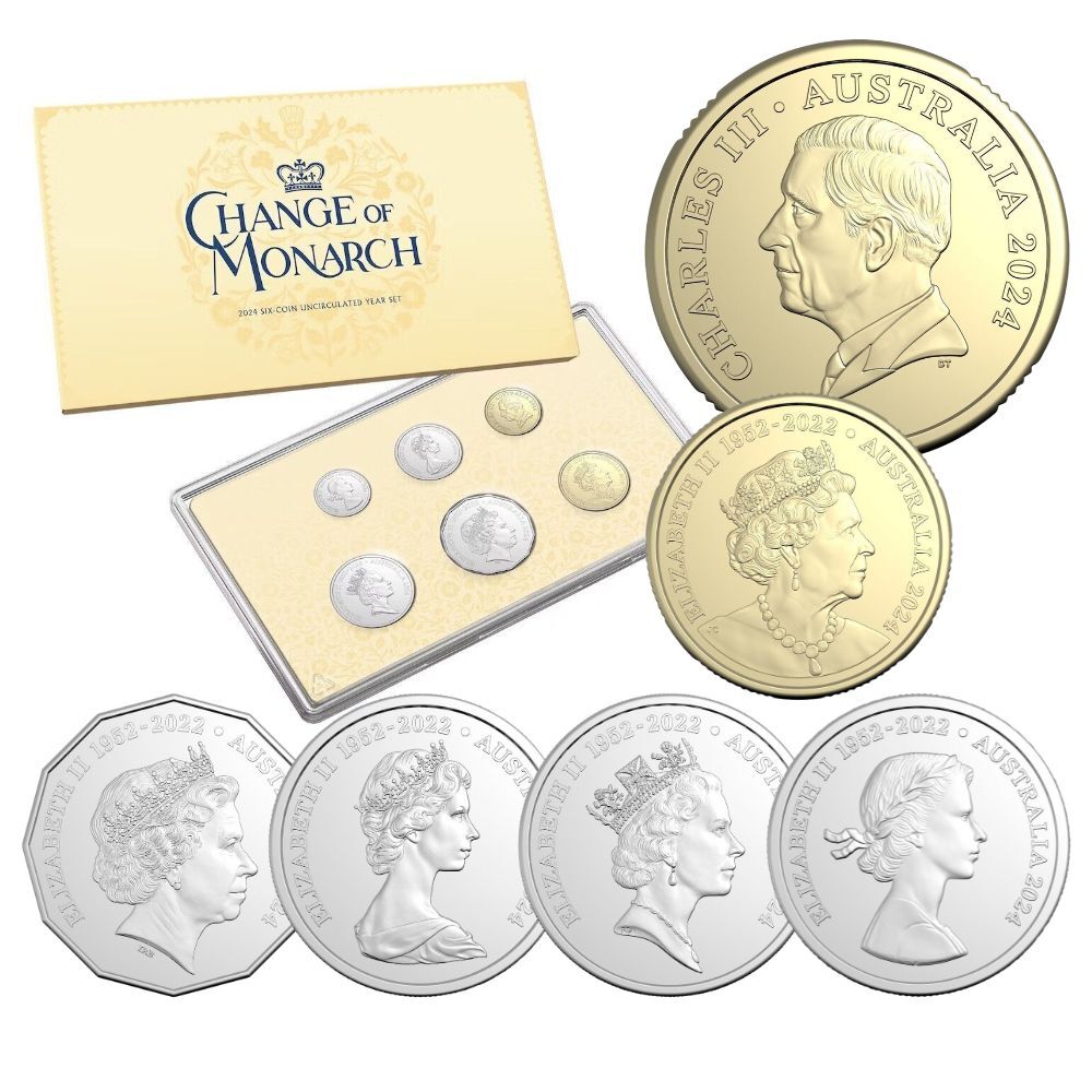 2024 Change of Monarch 6 Coins UNC Mint Set