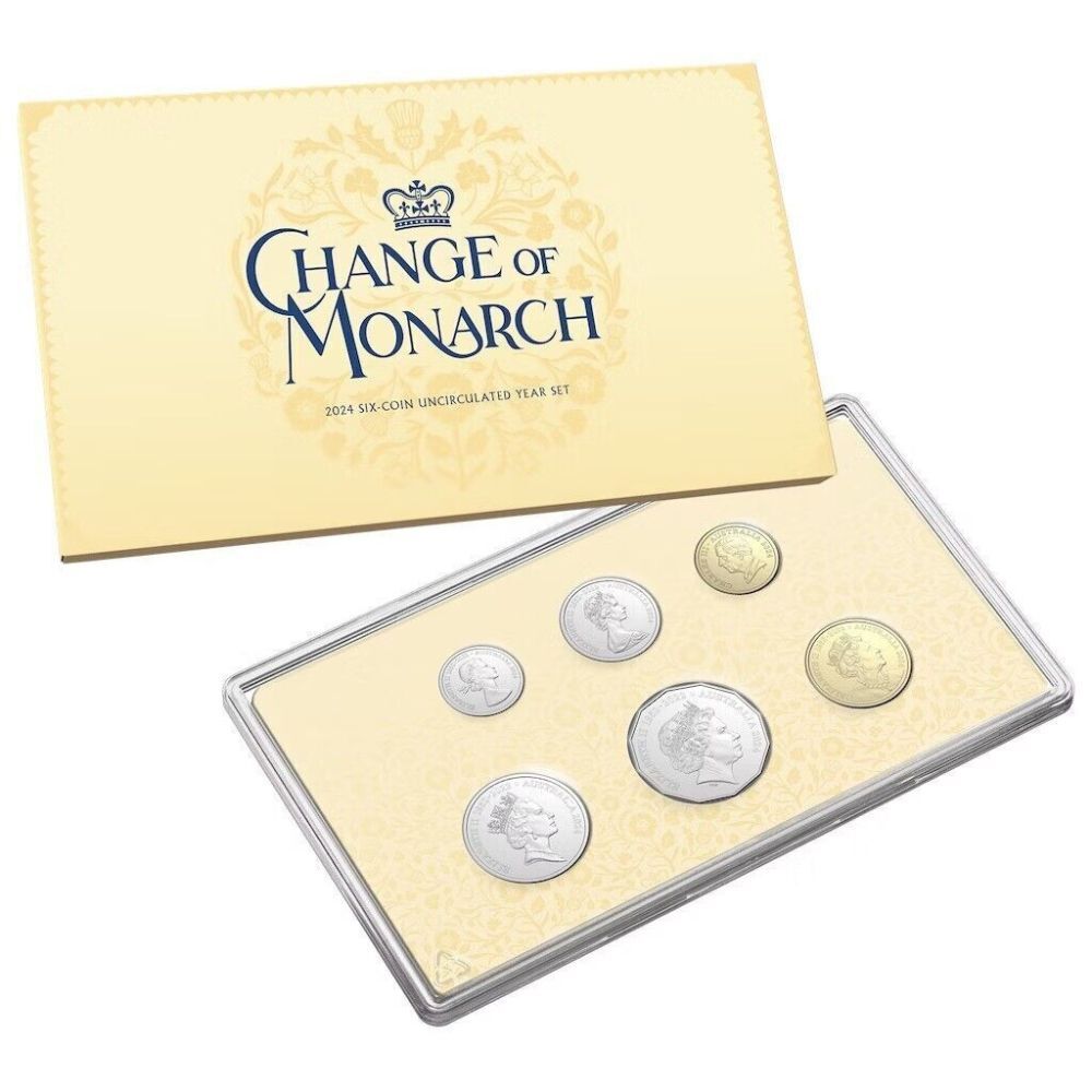2024 Change of Monarch 6 Coins UNC Mint Set
