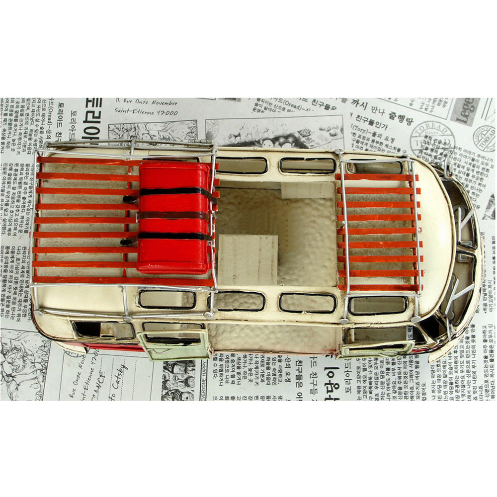 VW Replica Vintage Metal Red Kombi Camper with Photo Frame