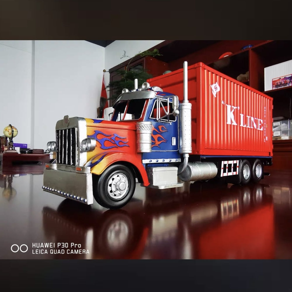 Kline Vintage Diecast Metal Shipping Container Tissue Box