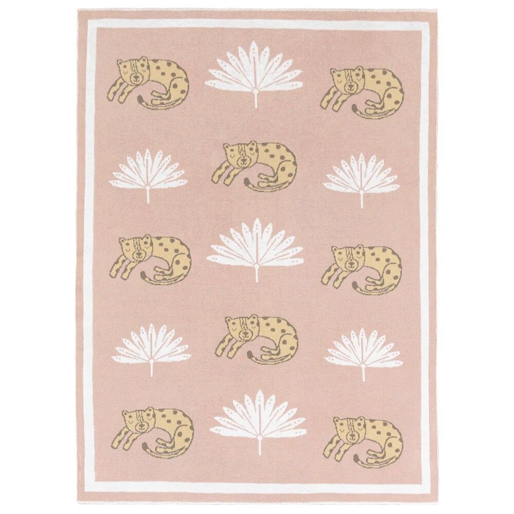 Lolli Living Cotton Knitted Pram Blanket - Tropical Mia