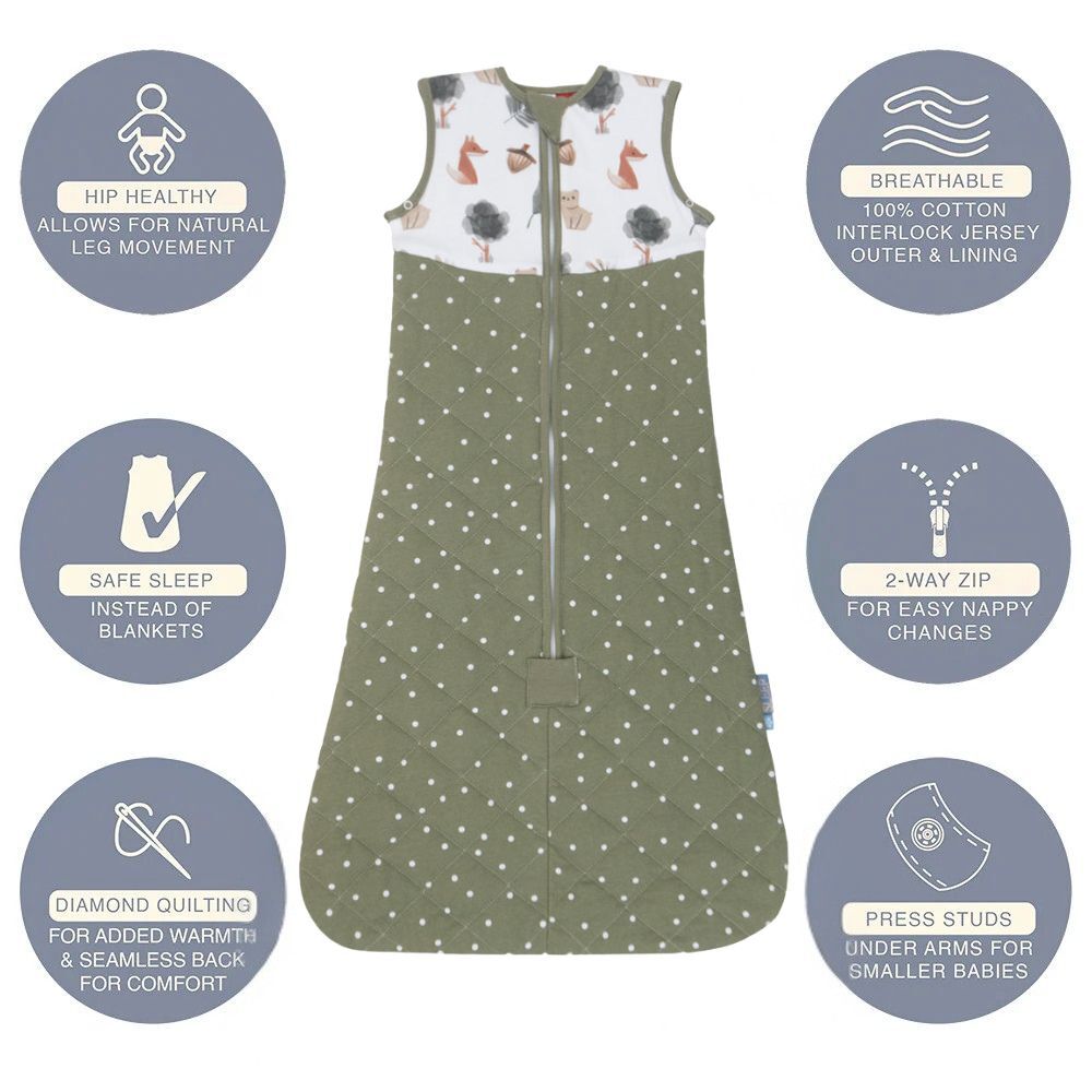 Living Textiles Smart Sleep Sleeping Bag 2.5 Tog - Forest Retreat