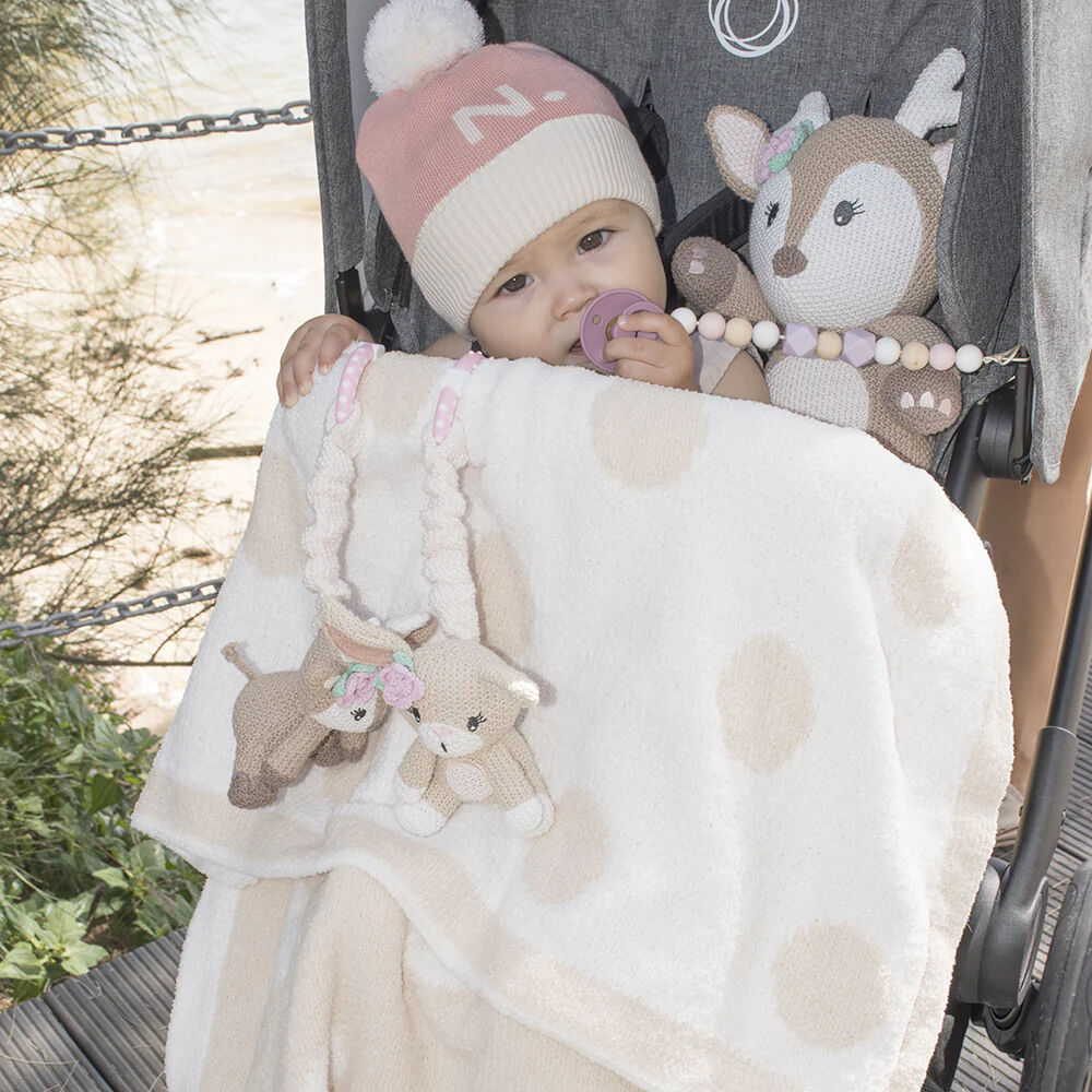 Living Textiles 2pk Stroller Toys - Fawn & Bunny