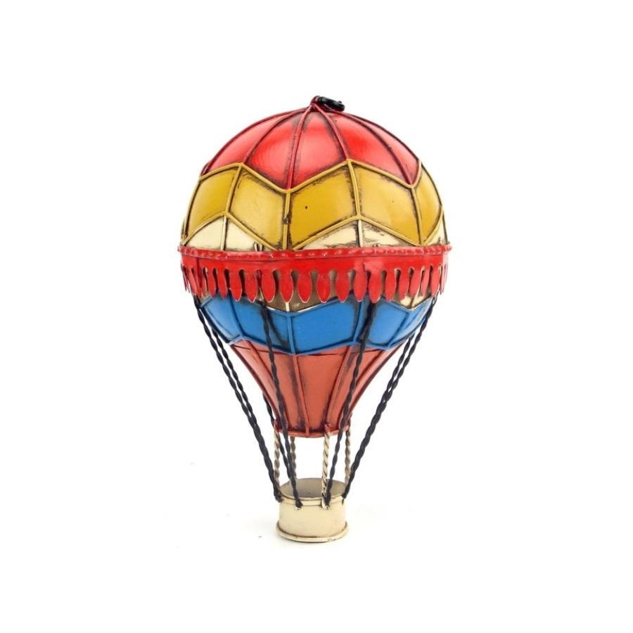 Vintage Diecast Metal Small Hot Air Balloon - Sunset