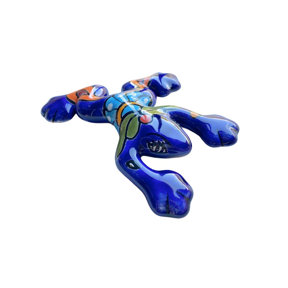 Mexican Talavera Mini Frogs Ceramic Decor Set (2 pcs)