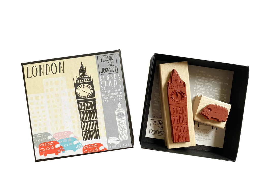 Yellow Owl Workshop London Rubber Stamp Set of 2