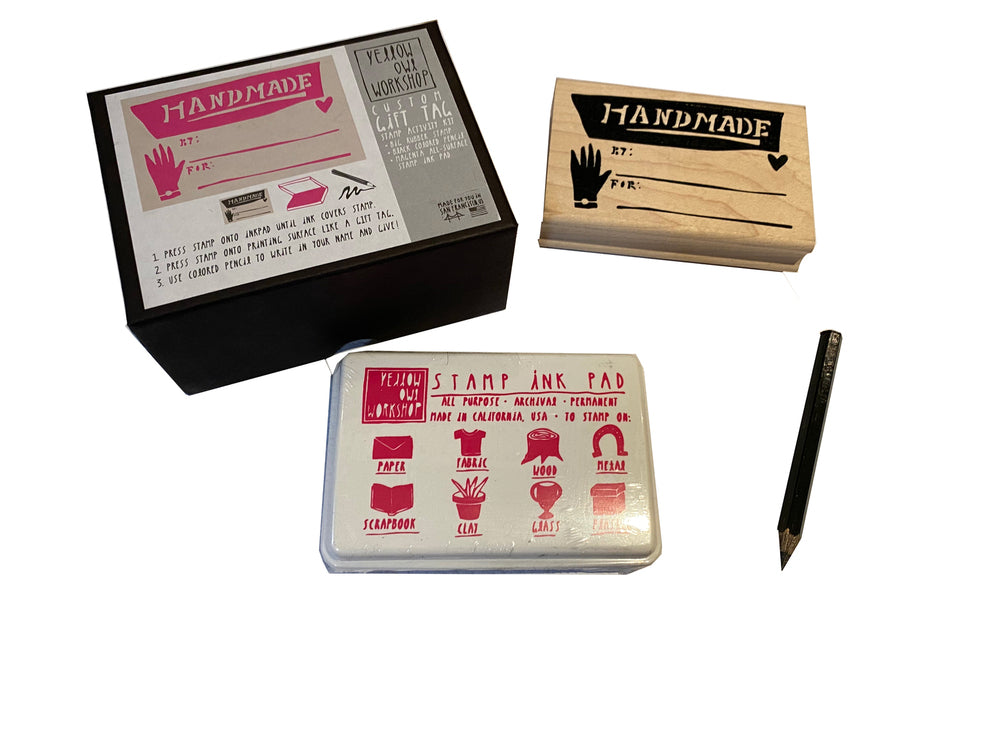 Yellow Owl Workshop Custom Stamp Activity Kit - Gift Tag