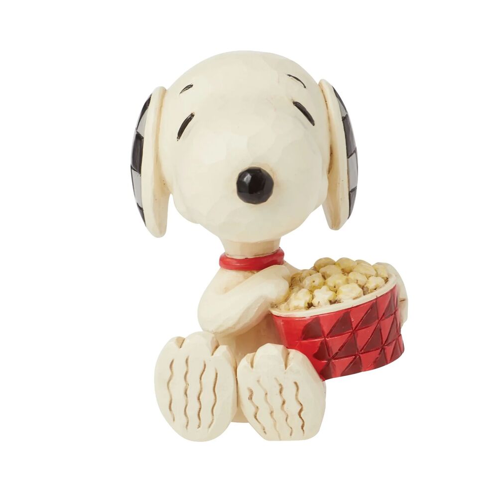 Peanuts by Jim Shore Mini Snoopy Eating Popcorn
