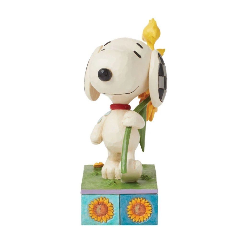 Peanuts by Jim Shore Snoopy & Woodstock with Sunflower