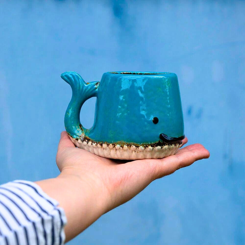Ceramic Whale Mug 11cm