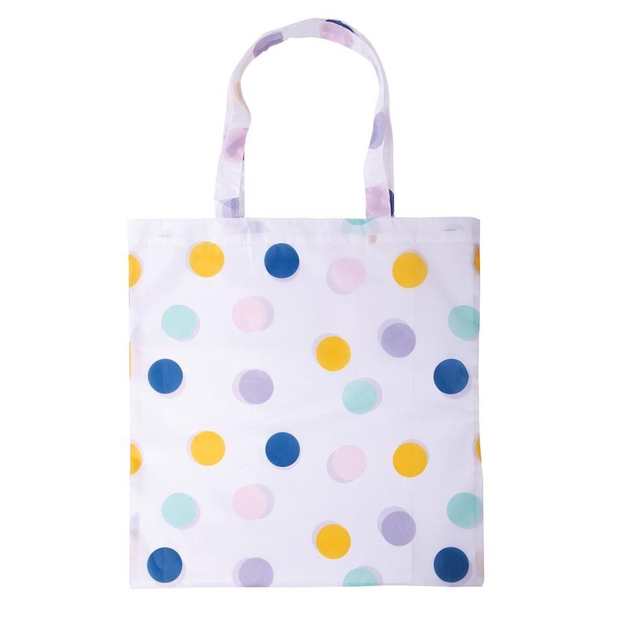 Recycled Material Foldable Shopper - Spots & Stripes (Set of 2)