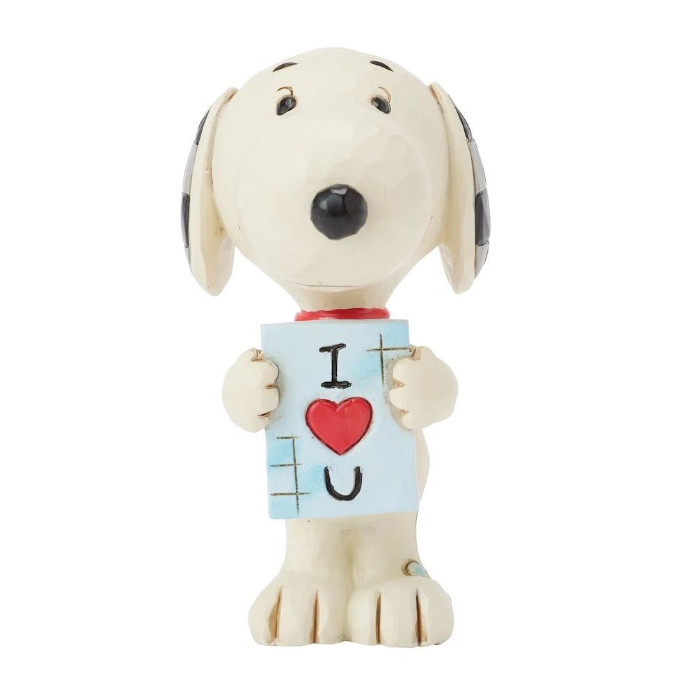 Peanuts by Jim Shore Mini Snoopy with Love Sign