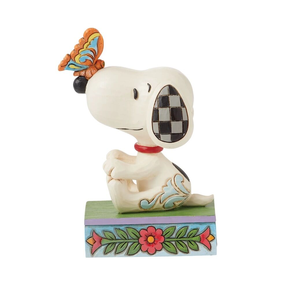 Peanuts by Jim Shore Snoopy Butterfly on Nose