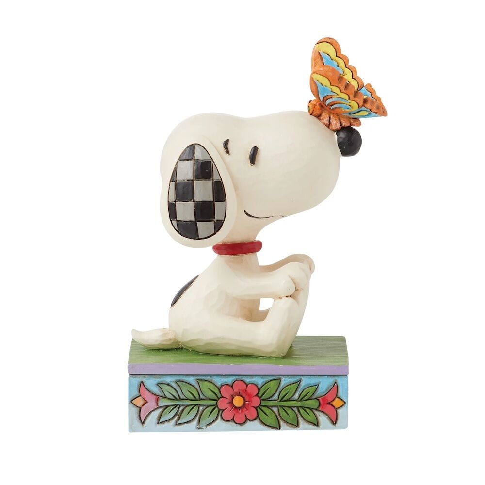 Peanuts by Jim Shore Snoopy Butterfly on Nose