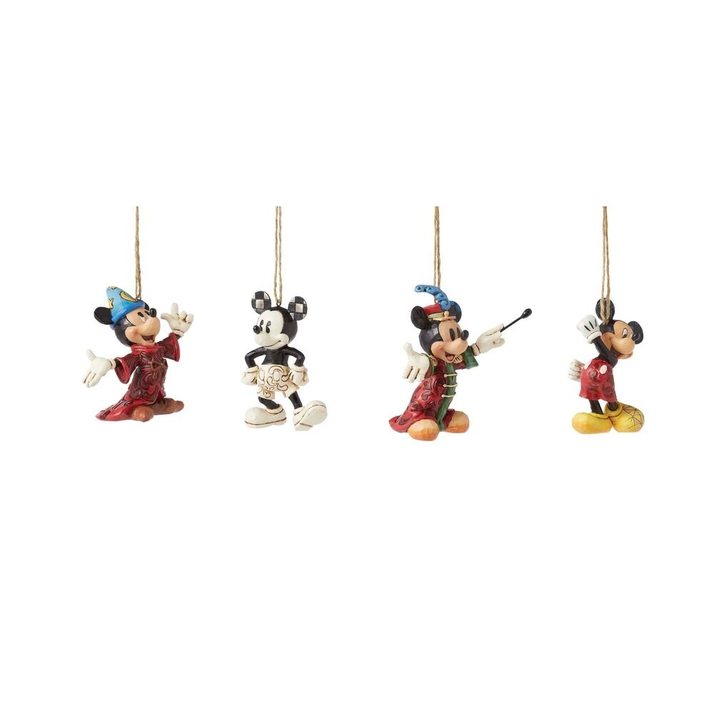 Disney Traditions Mickey Through the Years Hanging Ornaments Set of 4