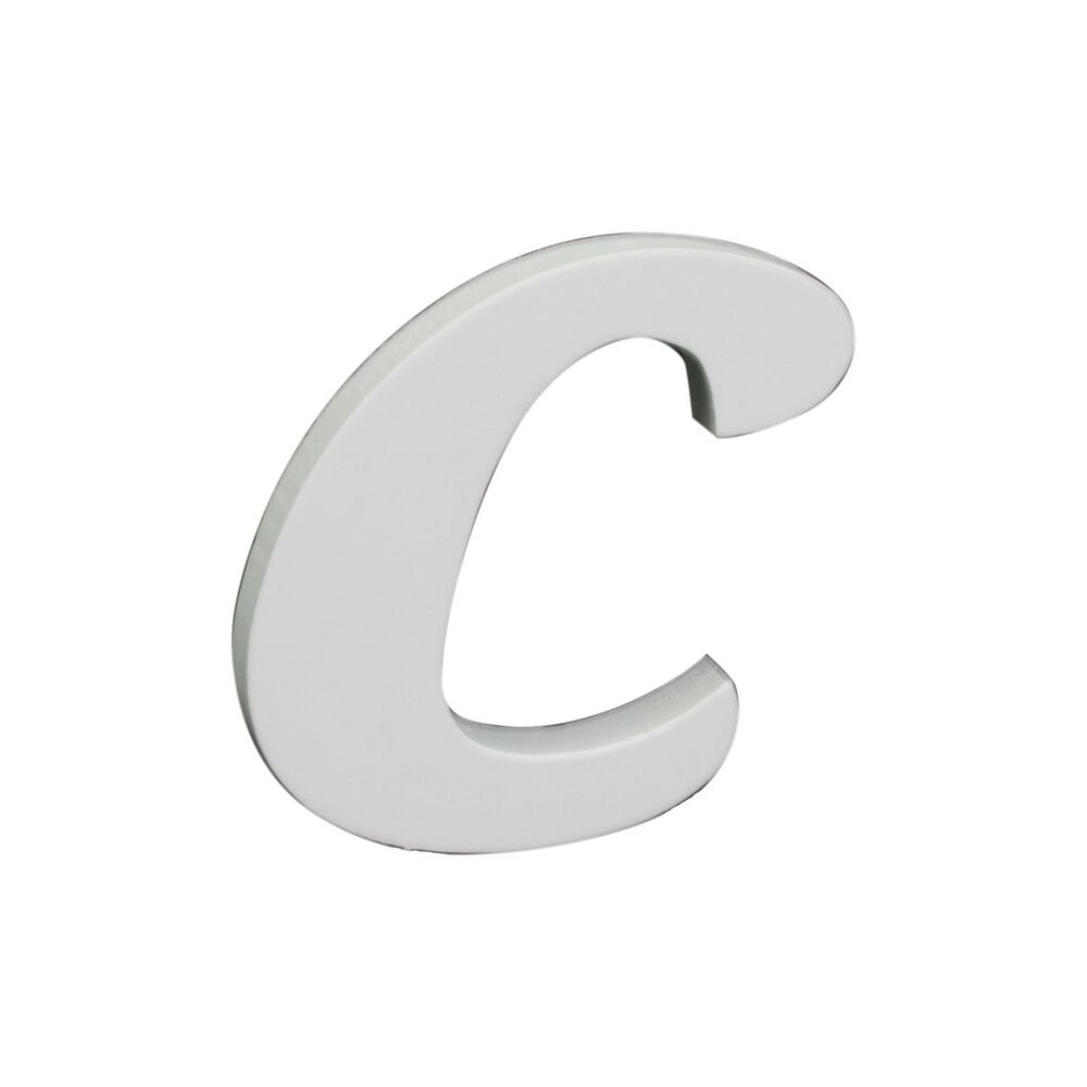 Splosh Wooden Small White Letter C