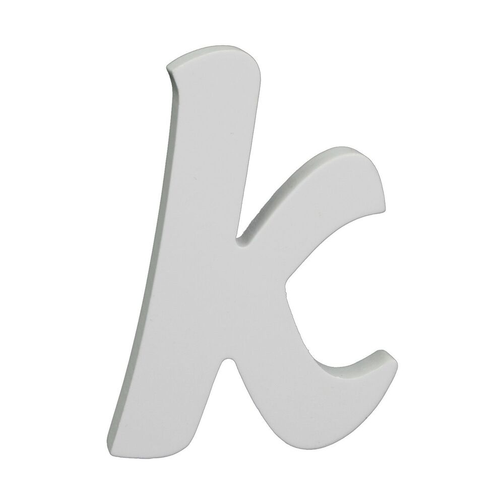 Splosh Wooden Small White Letter K
