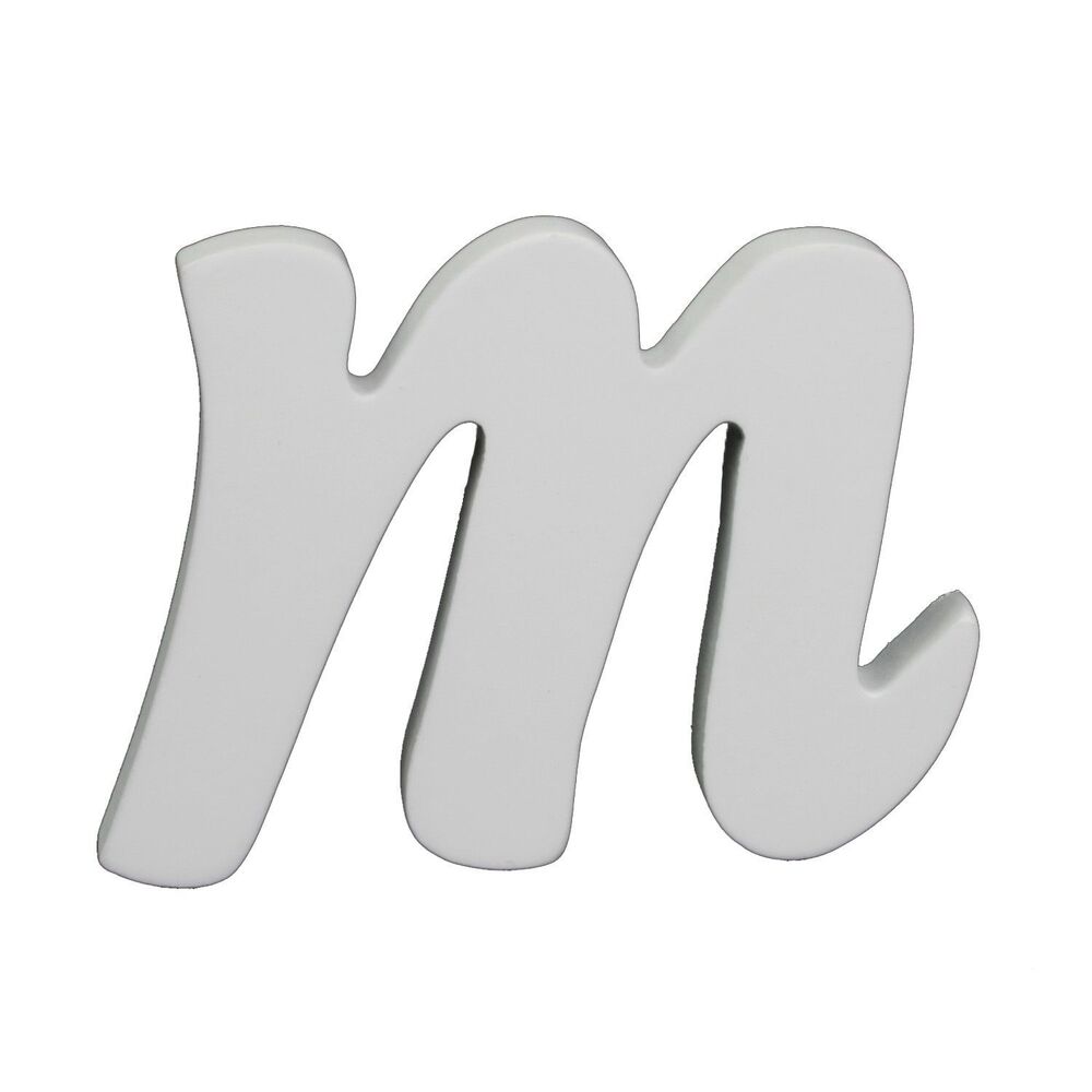 Splosh Wooden Small White Letter M