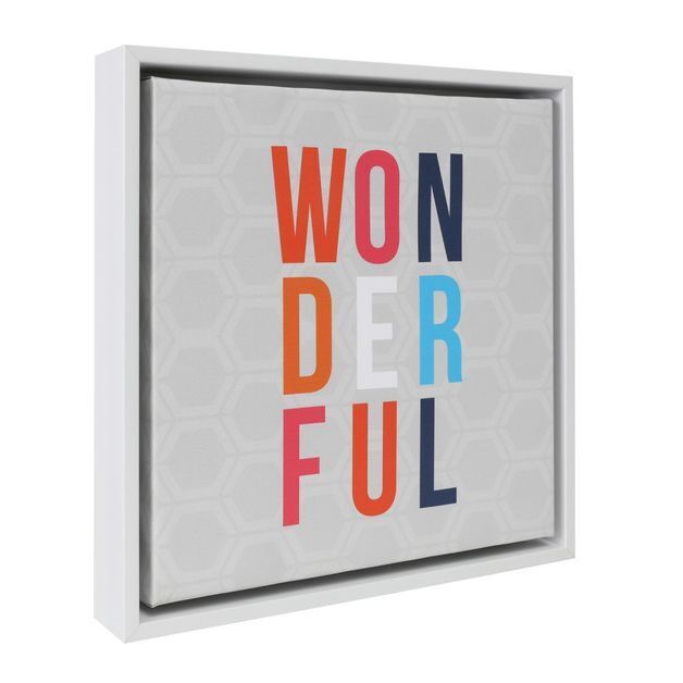 Splosh Bright and Bold Wonderful Framed Canvas