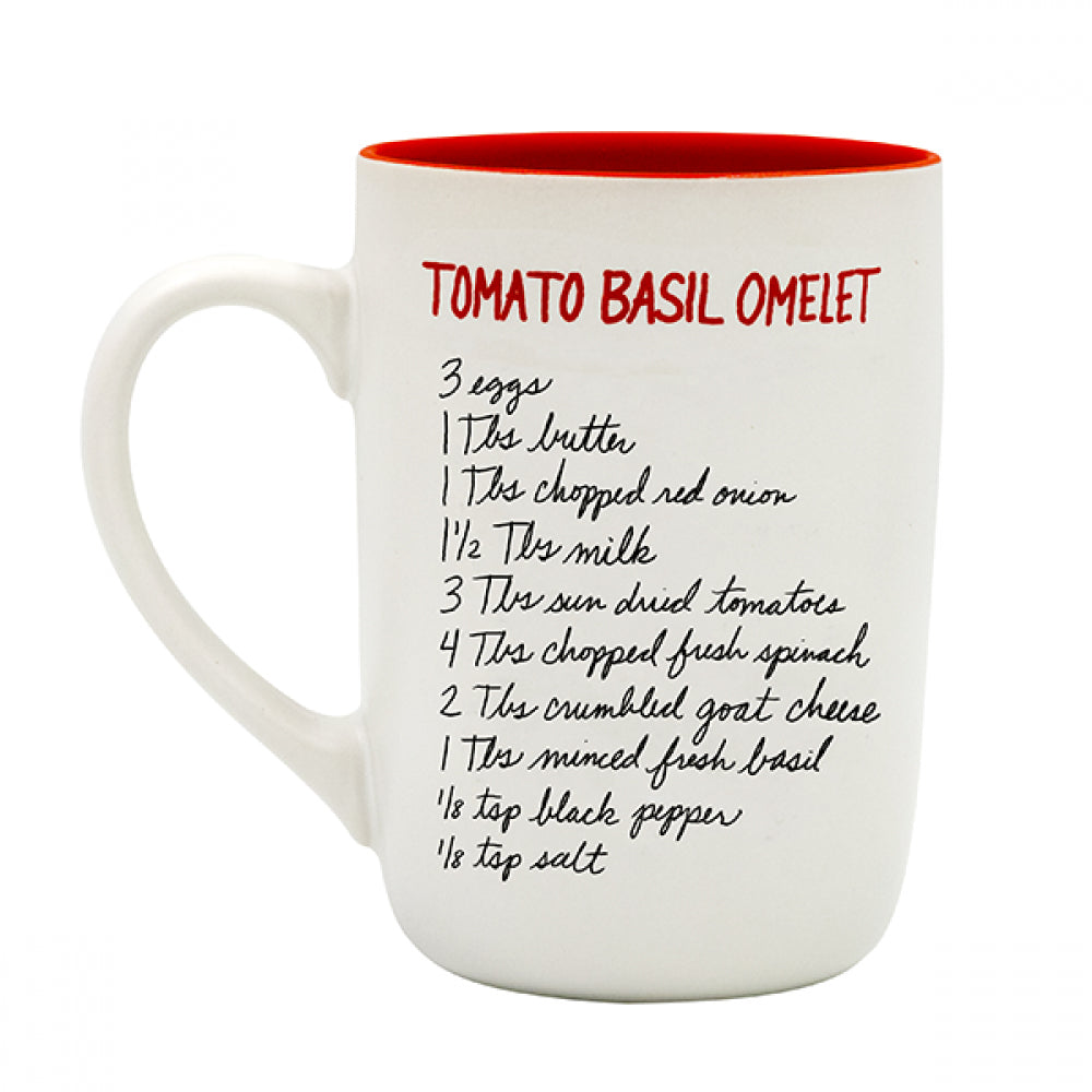 Recipease Brunch Mug Tomato Basil Omelette