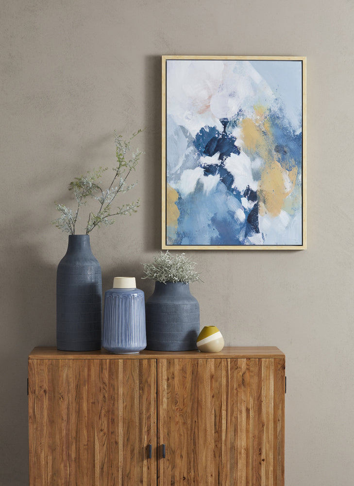 Amalfi Fringe Navy Stone Vessel