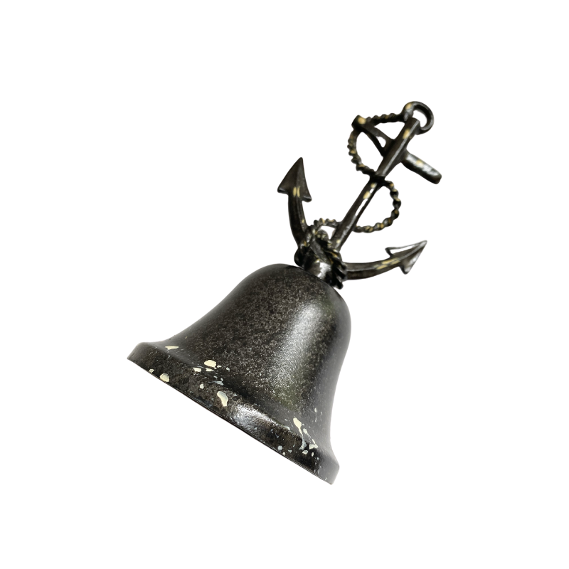 Vintage Nautical Ship Wheel Anchor Bell