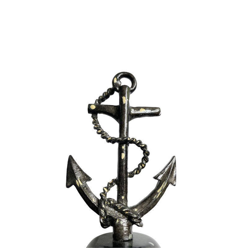Vintage Nautical Ship Wheel Anchor Bell