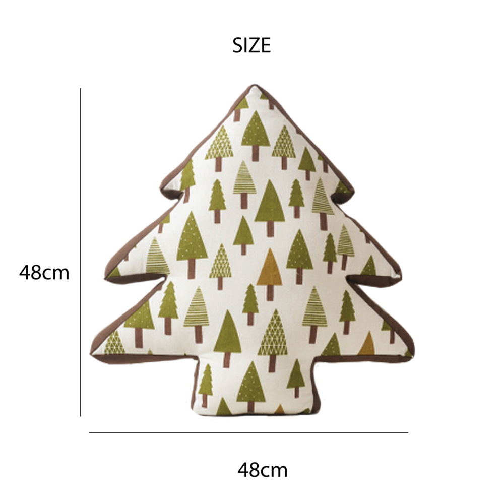 Nordic Christmas Tree Cushion 48cm