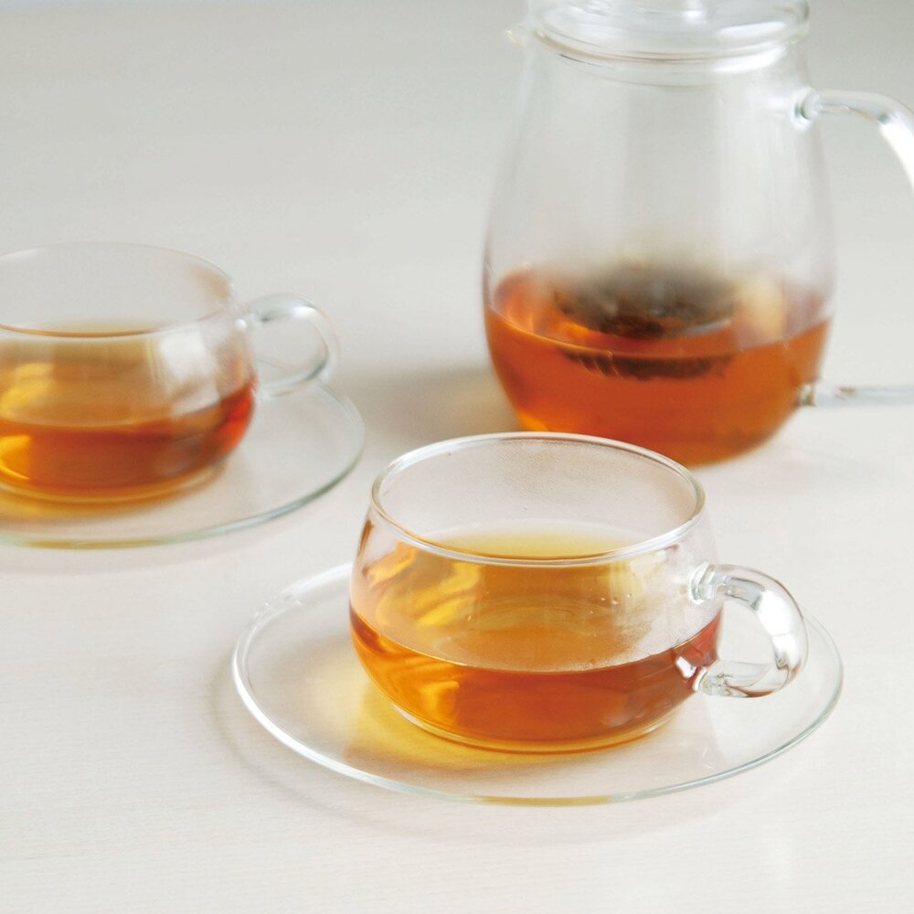 Kinto Unitea Cup & Saucer 230ml Glass