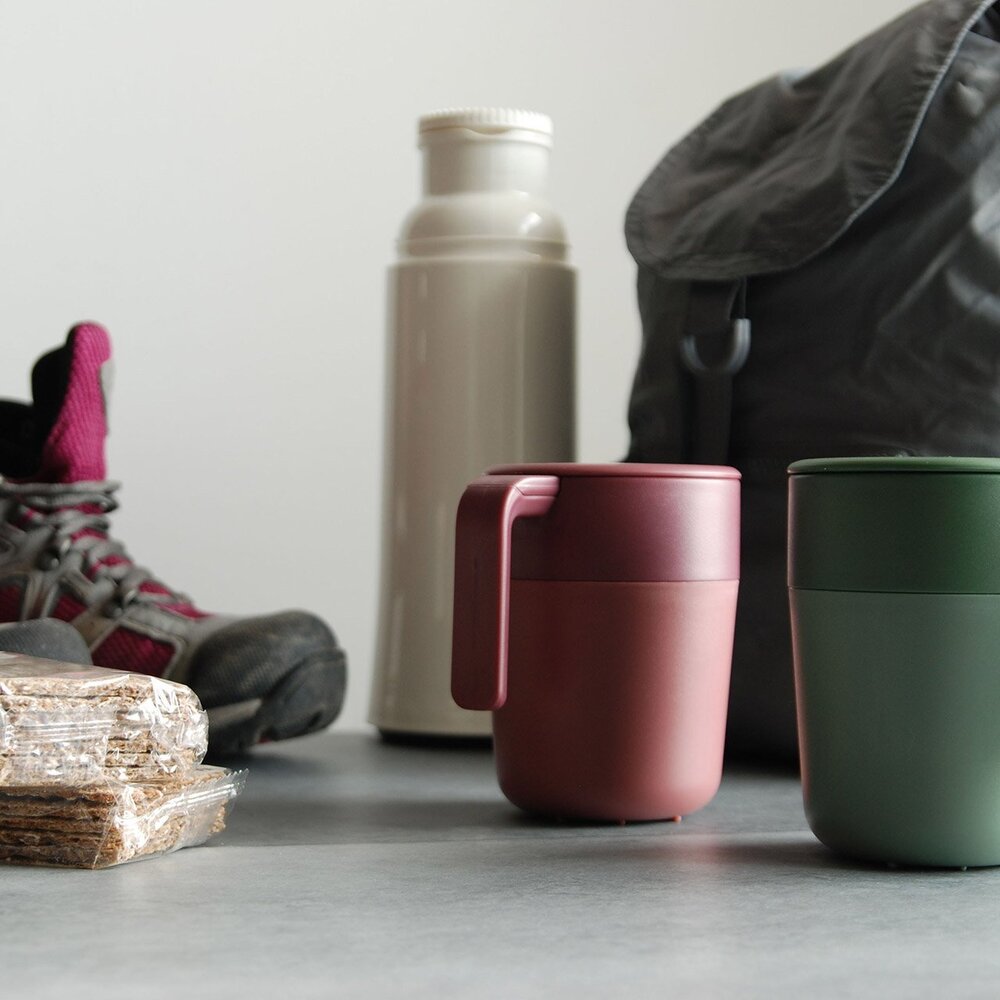 Kinto Cafe Press Mug 260ml Ivory