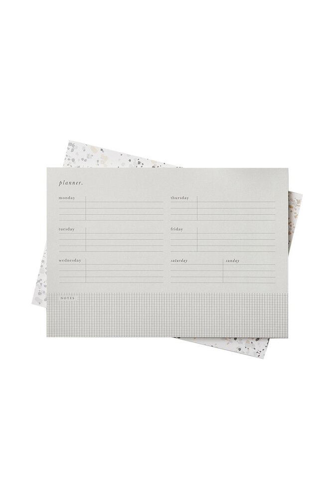Katie Leamon Desk Planner Weekly B5 Grey Grid