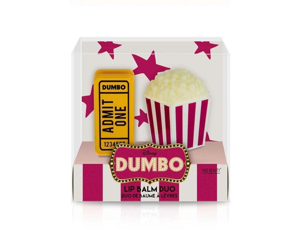 Mad Beauty Dumbo Popcorn & Ticket Lip Balm Duo
