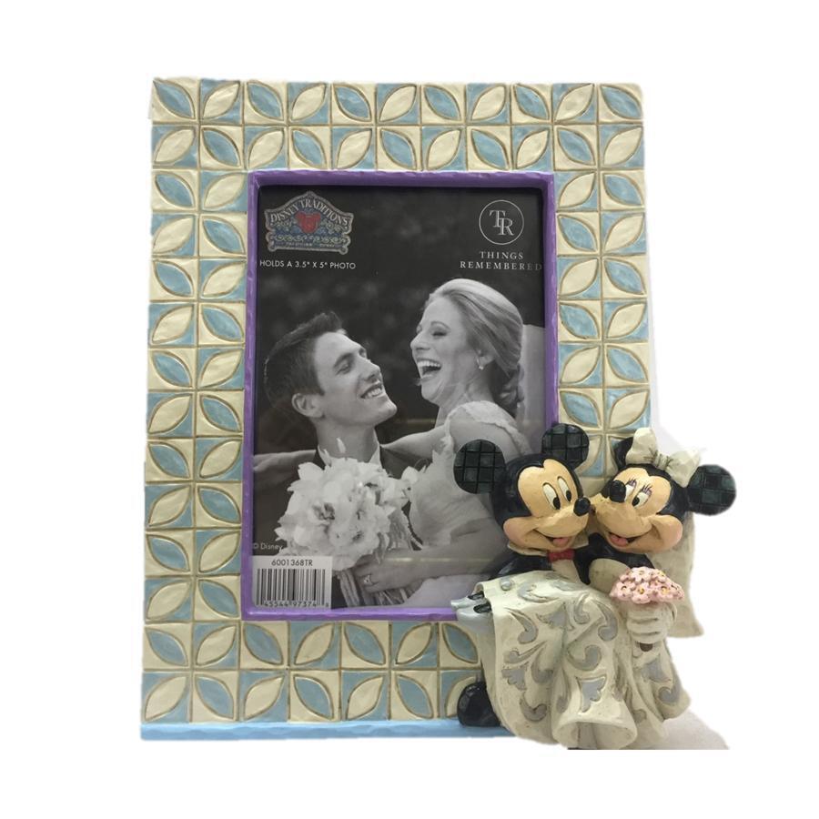 Jim Shore Disney Traditions Mickey & Minnie Wedding Frame
