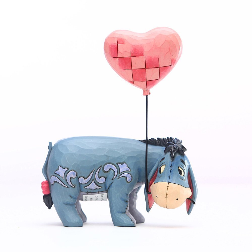 Jim Shore Disney Traditions Eeyore with a Heart Balloon Love Floats