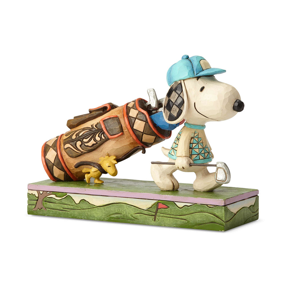 Peanuts by Jim Shore Golf Snoopy and Woodstock - Snoopy's Birdie