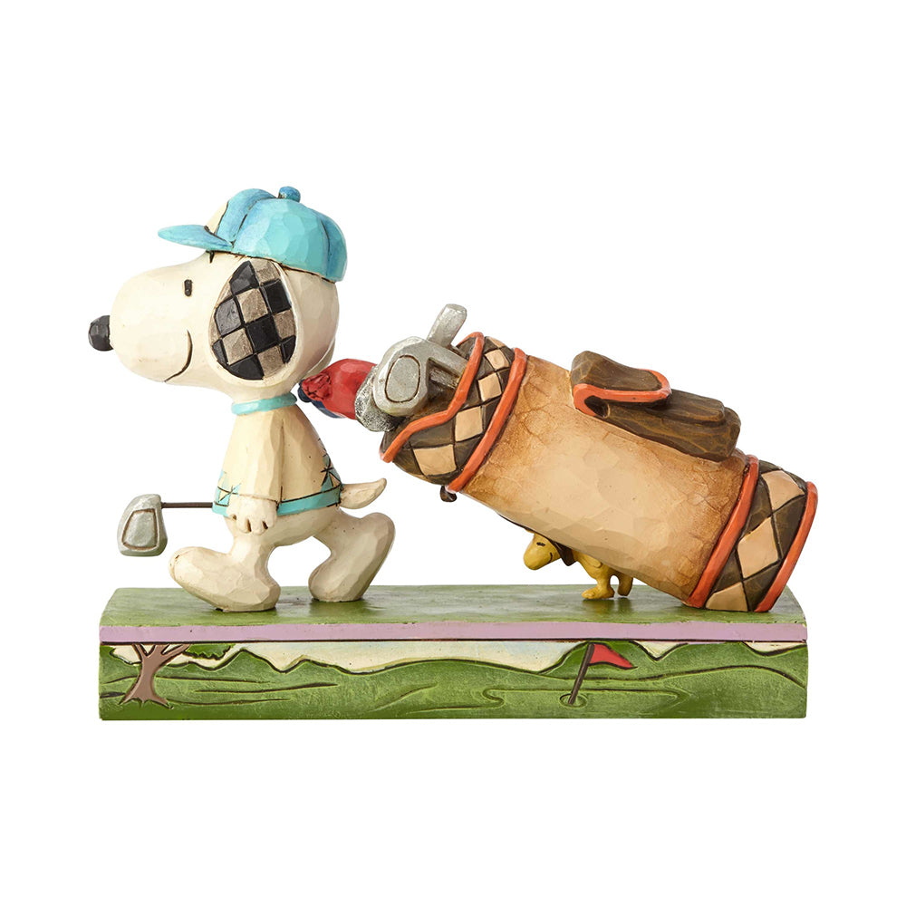 Peanuts by Jim Shore Golf Snoopy and Woodstock - Snoopy's Birdie