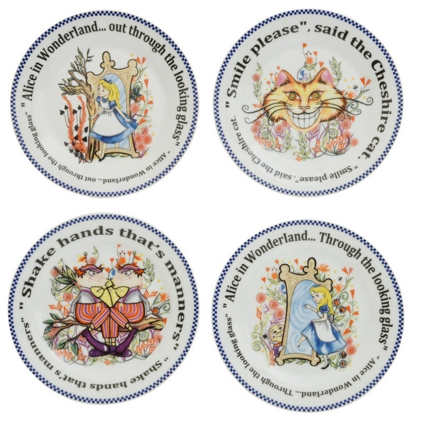 Alice Thru The Looking Glass 19cm Dessert Plates (Set of 4)