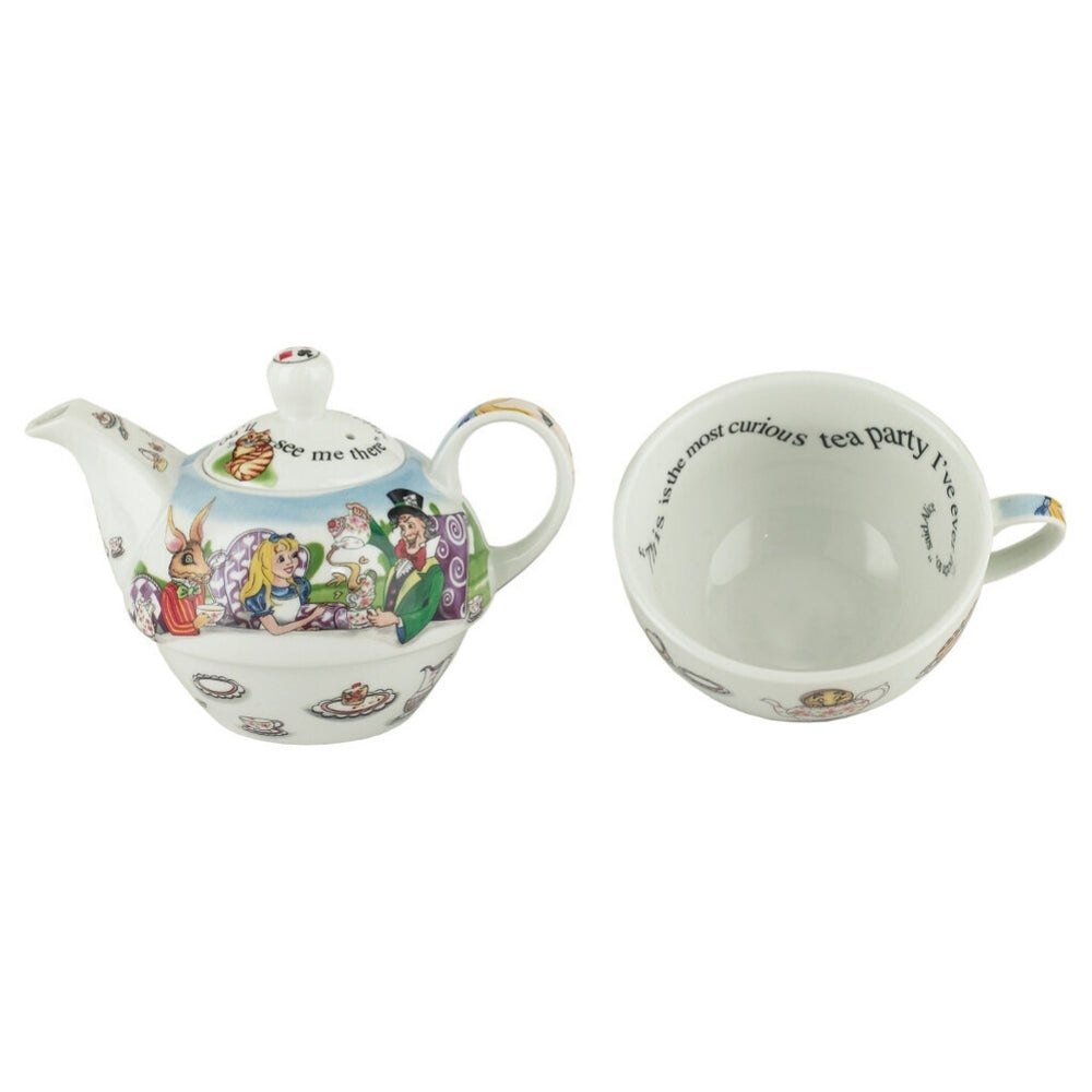 Alice in the Wonderland Tea For One Teapot and Cup Set