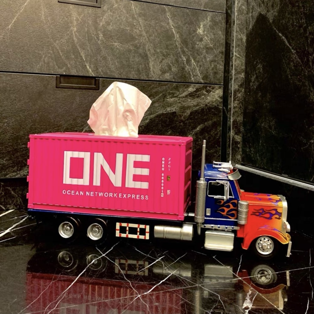 Replica Peterbilt 379 Optimus Prime Diecast Tissue Box Truck