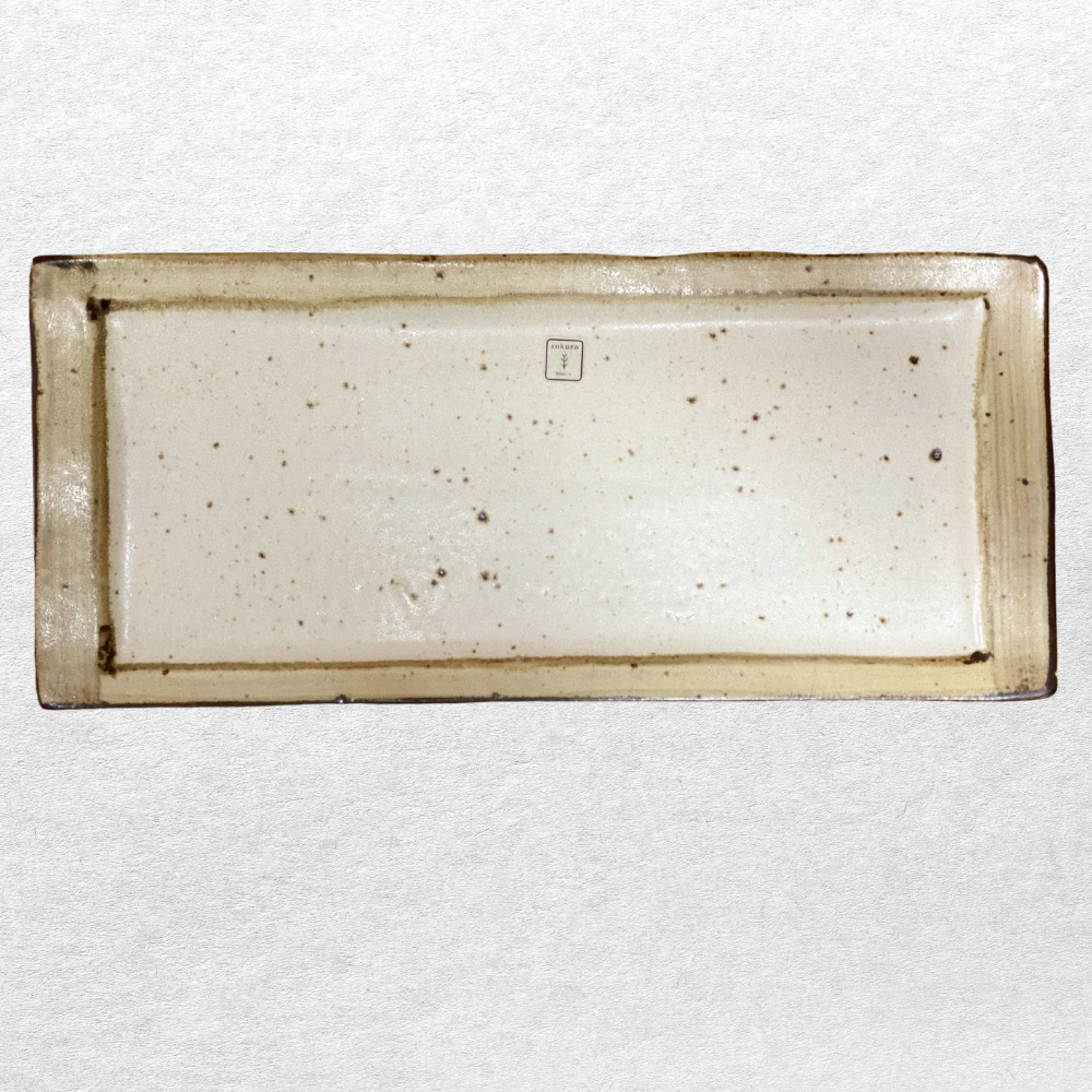 Rokuro Kakusho Porcelain Rectangle Plate 31cm