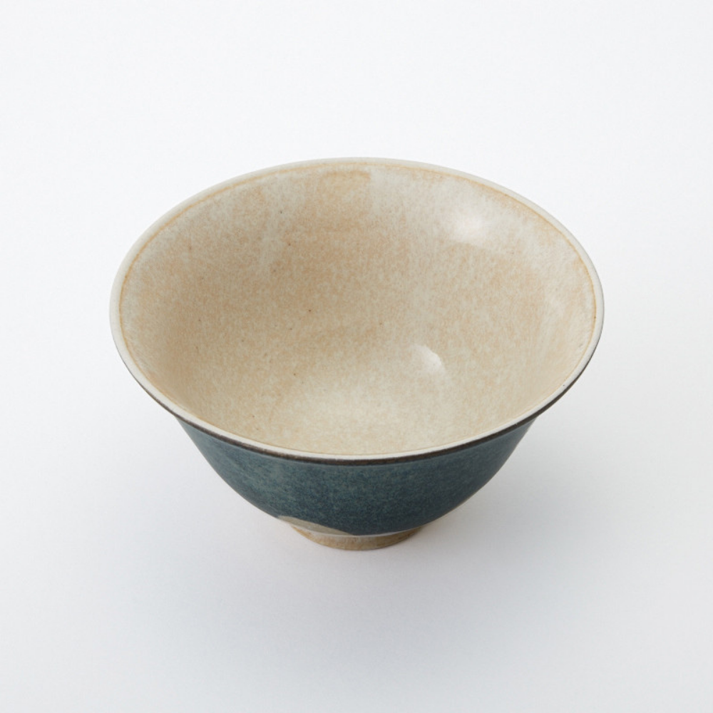 Rokuro Porcelain Mt. Fuji Rice Bowl 12cm