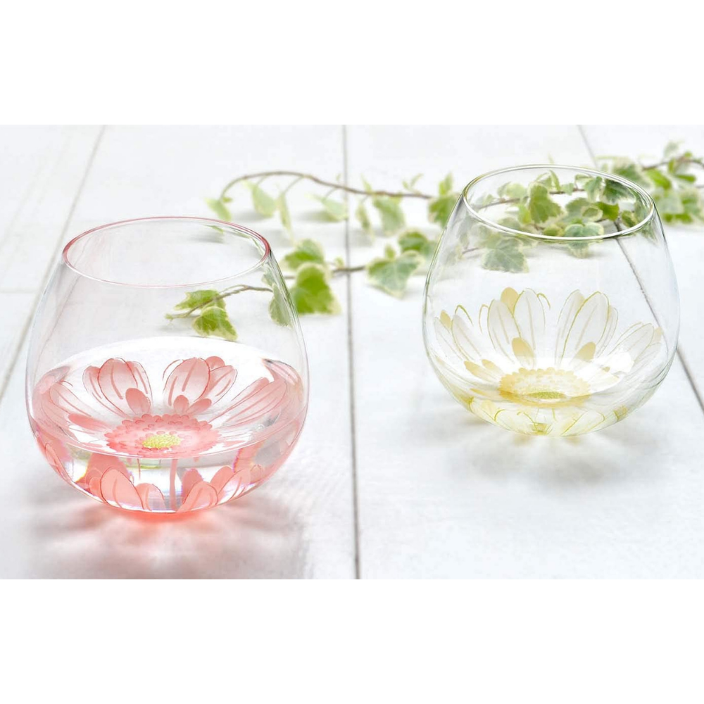 Toyo-Sasaki Benedire Fleurir Yurayura Glass (Set of 2)