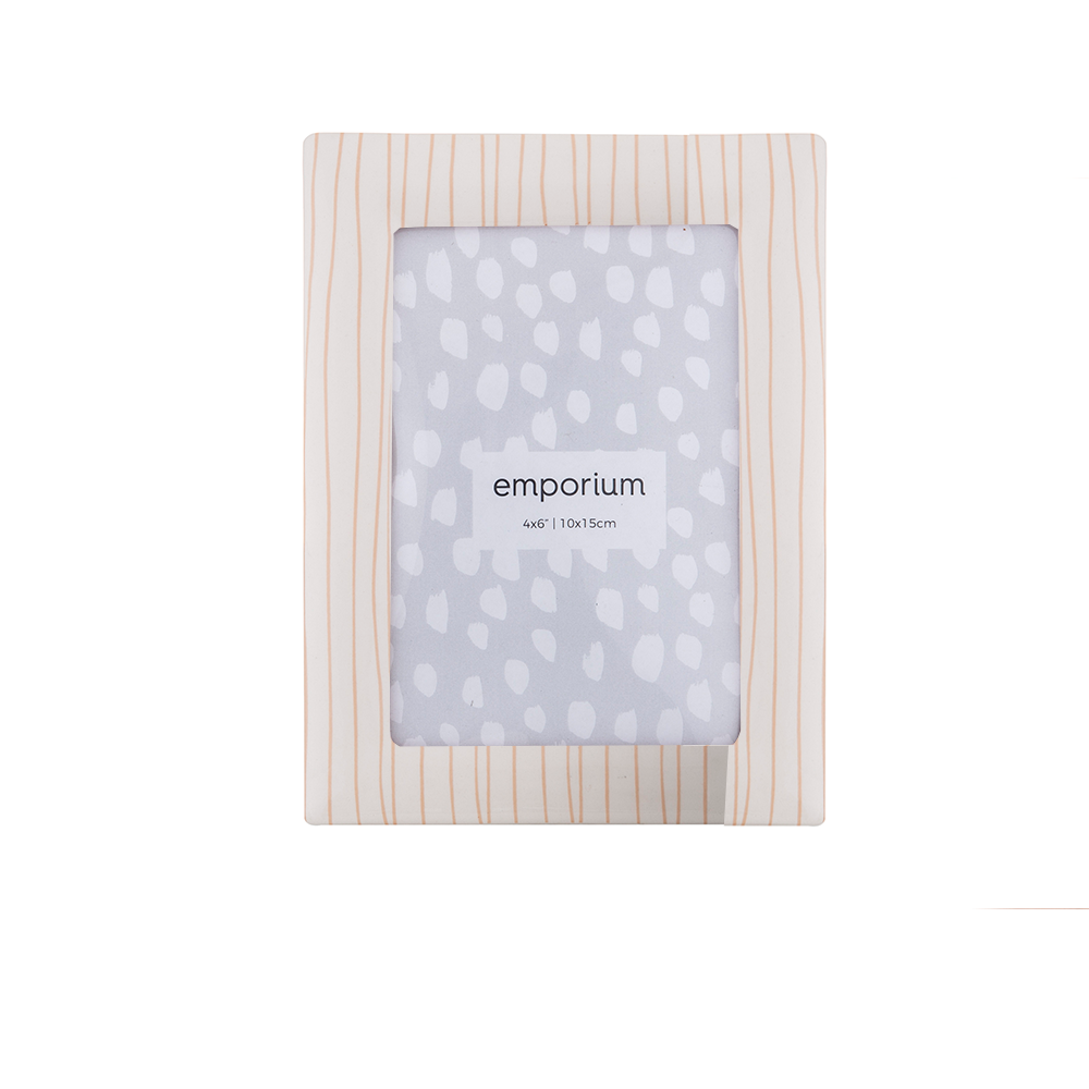 Emporium Ivy White/Pink 4x6" Photo Frame
